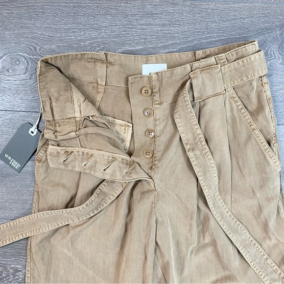 Aritzia Wilfred Free Isabella Pant Straight leg Crop Trousers High Rise Cargo - Picture 6 of 15